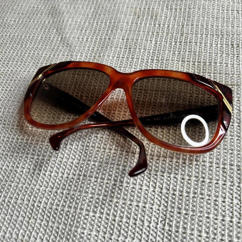 Gucci Sunglasses Womens One Size Brown Tortoise Square Made In Italy GG 2127/S